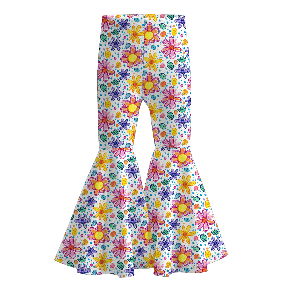 (Pre Order+Prepack Zone)Girls Spring&Summer Print Bell Pants