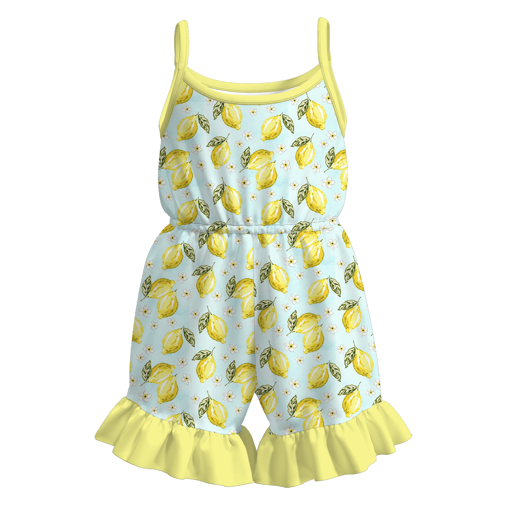 (Pre Order+Prepack Zone)Girls Spring&Summer Print Jumpsuit