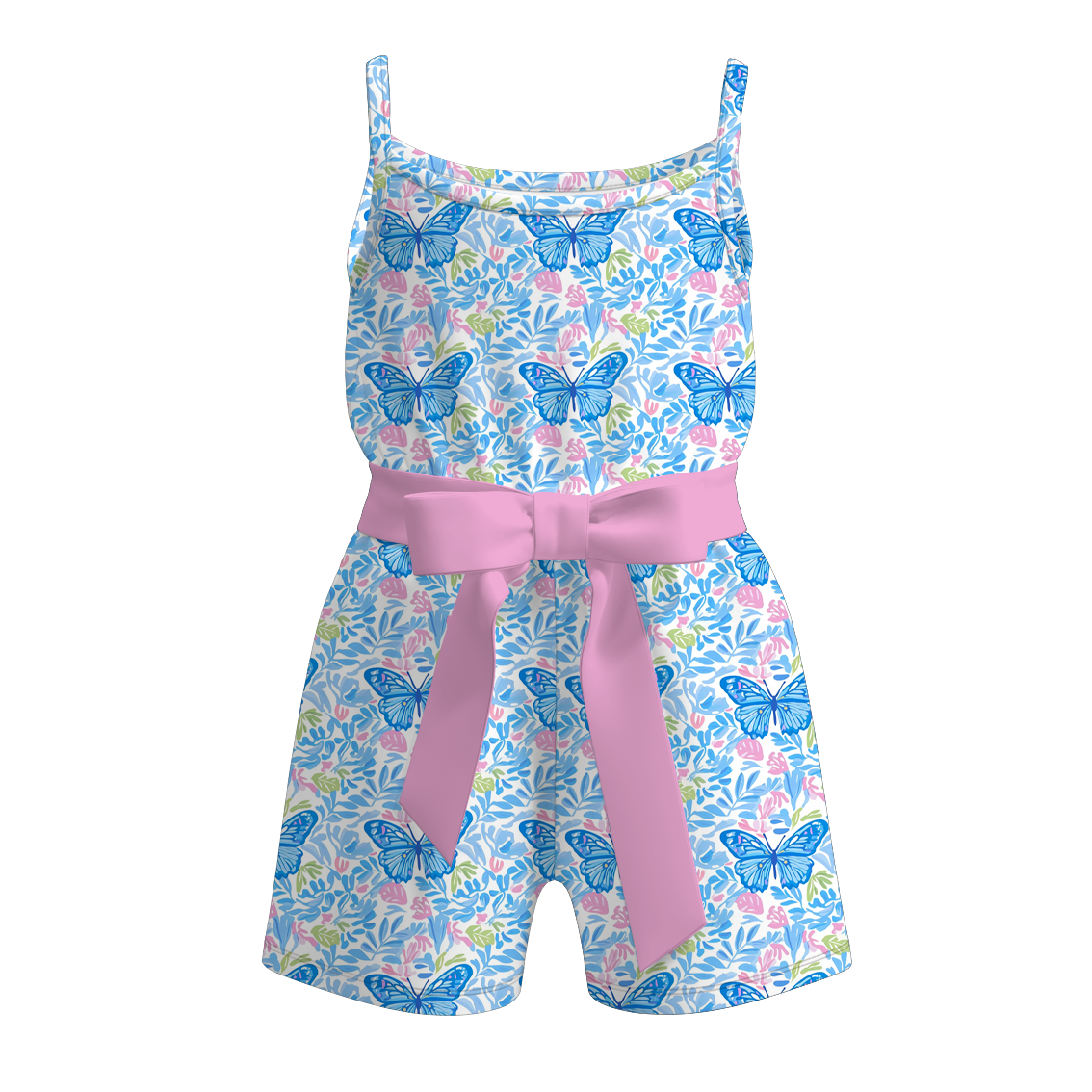 (Pre Order+Prepack Zone)Girls Spring&Summer Print Jumpsuit