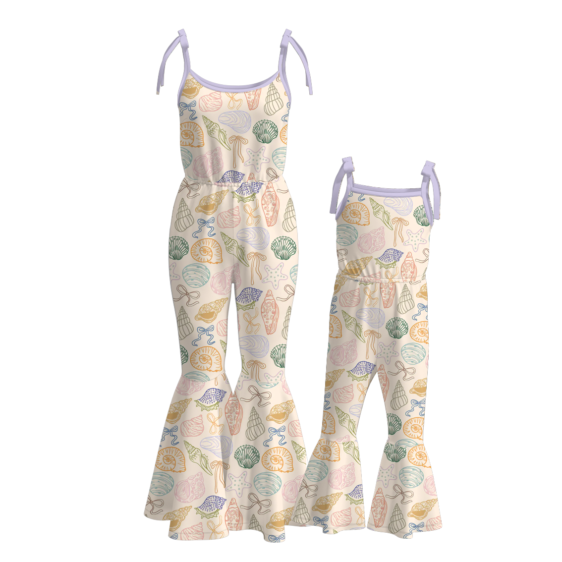 (Pre Order)Mommy and Me Spring&Summer Print Jumpsuit