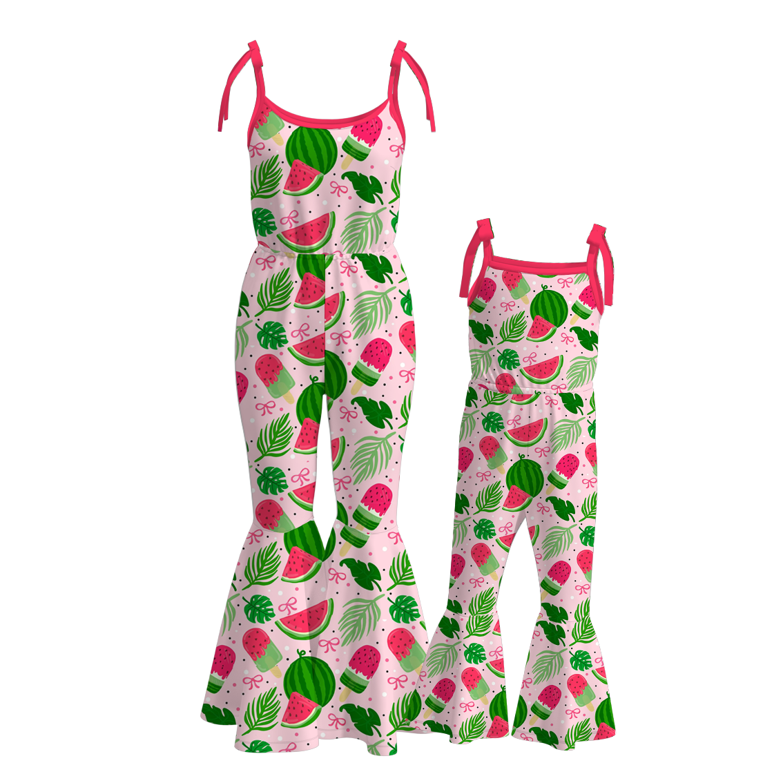 (Pre Order)Mommy and Me Spring&Summer Print Jumpsuit