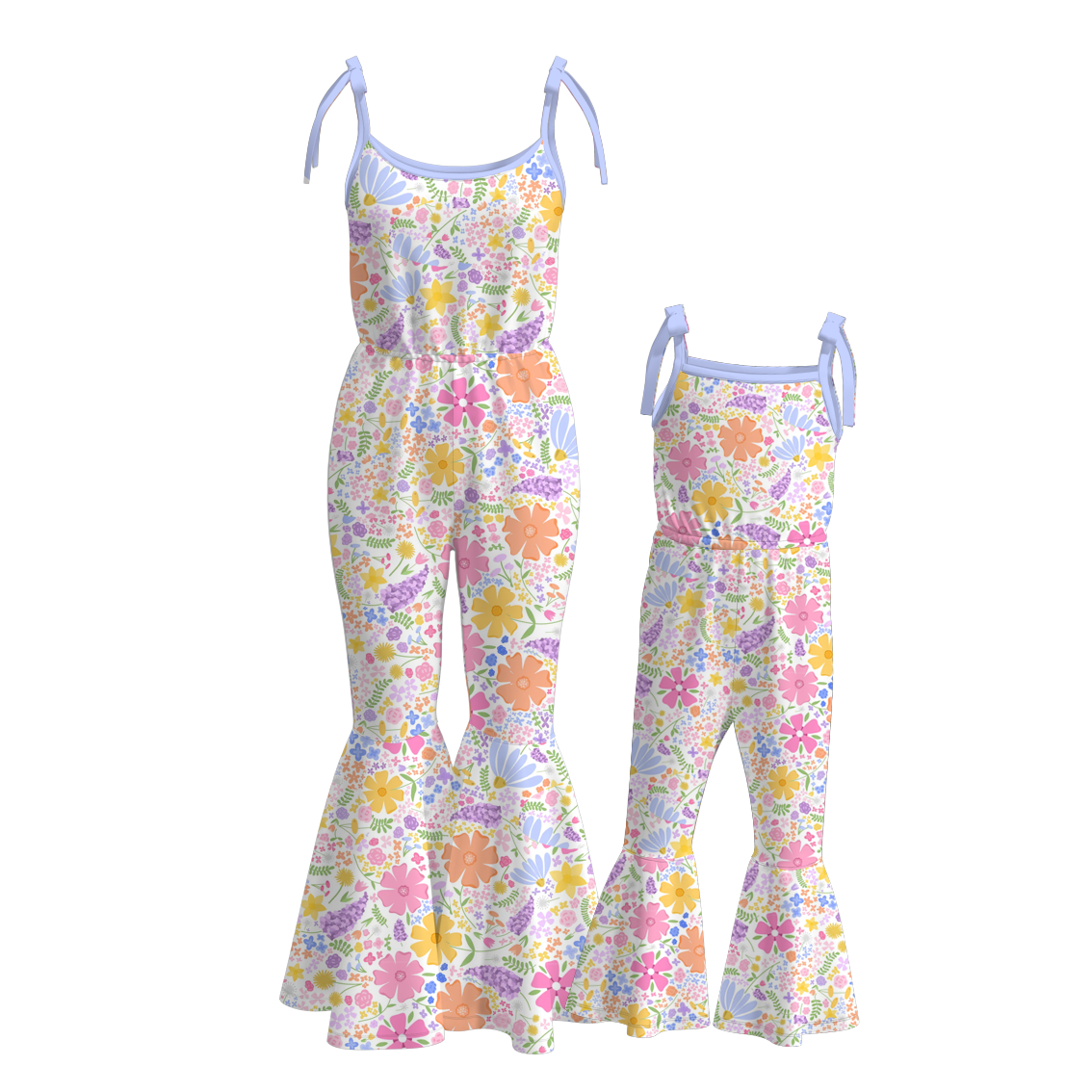 (Pre Order)Mommy and Me Spring&Summer Print Jumpsuit