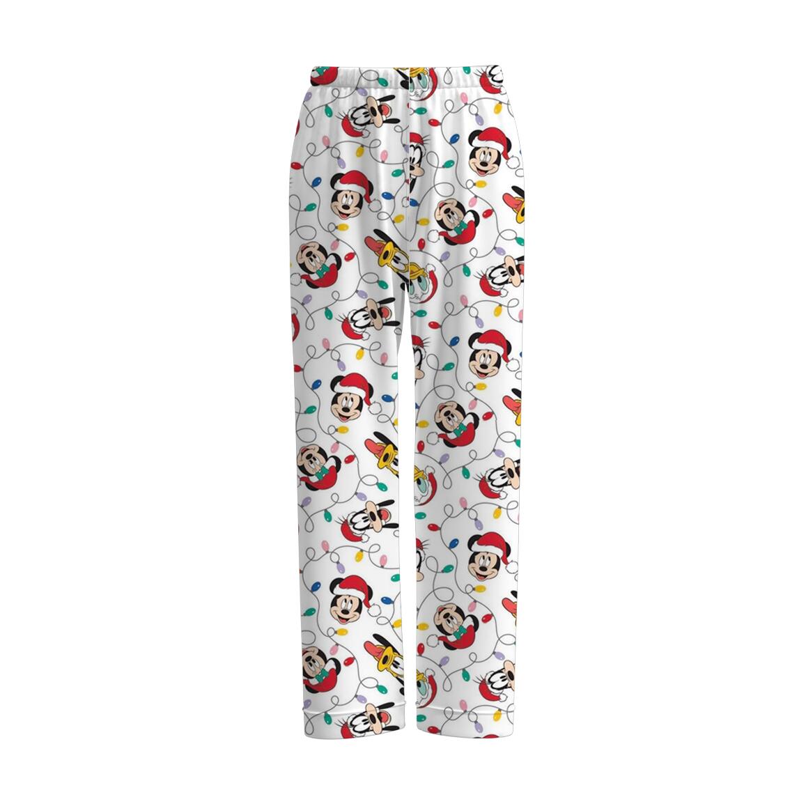 (Pre Order)Family Christmas Cartoon Print Pajamas&Pants