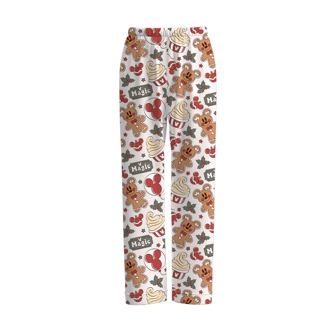 (Pre Order)Family Christmas Cartoon Print Pajamas&Pants