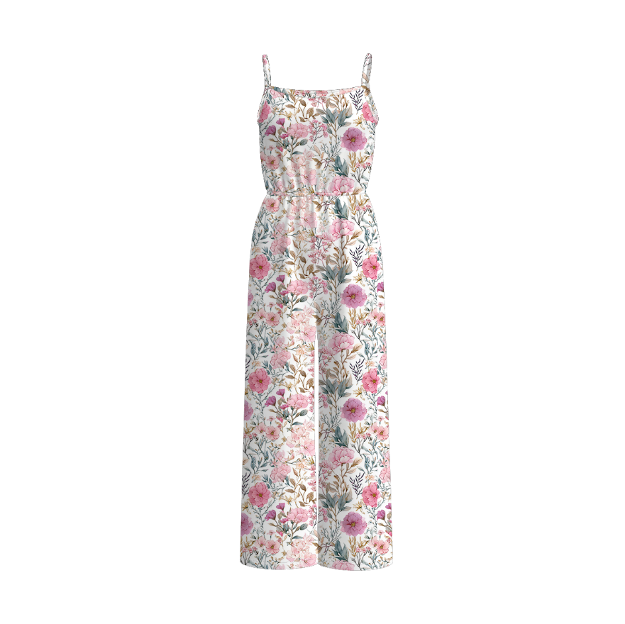 (Pre Order)Mommy&Me Spring and Summer Floral Print Jumpsuit