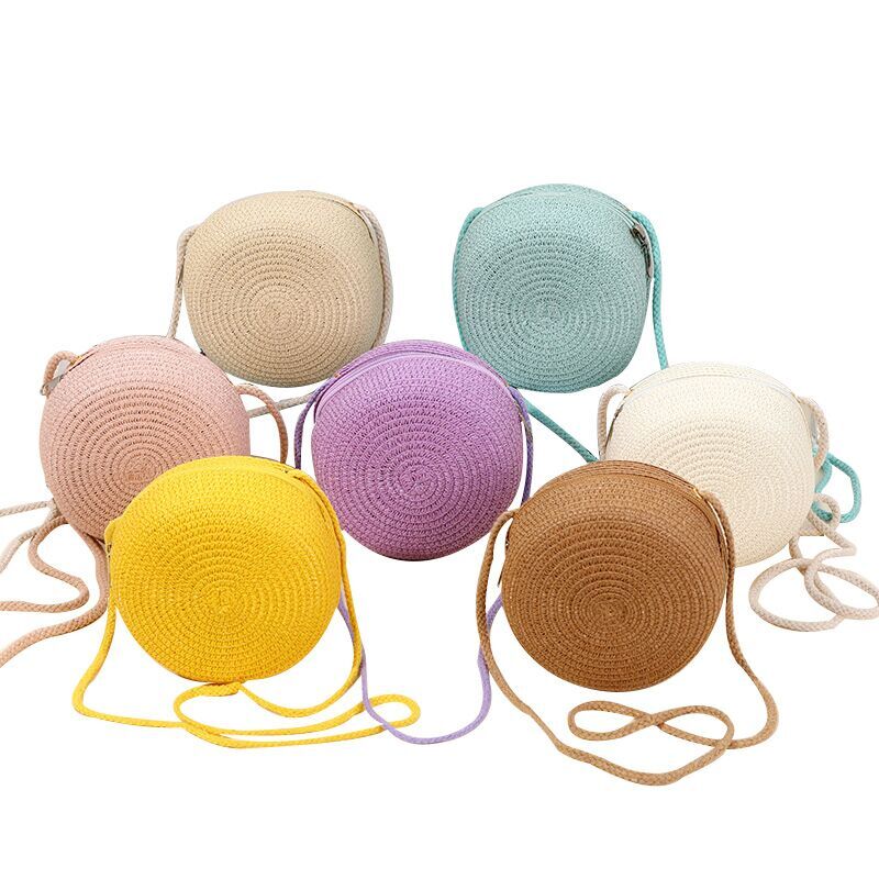 (Pre Order)Girl Cute Crossbody Straw bag