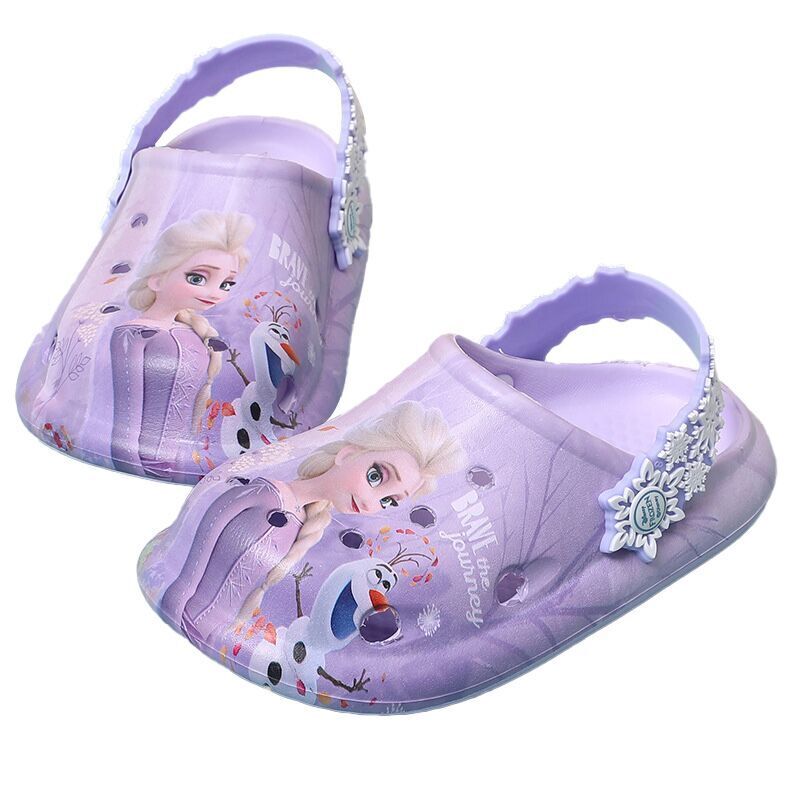 (Pre Order)Princess Crystal Anti-slip Holey Sneakers Girls