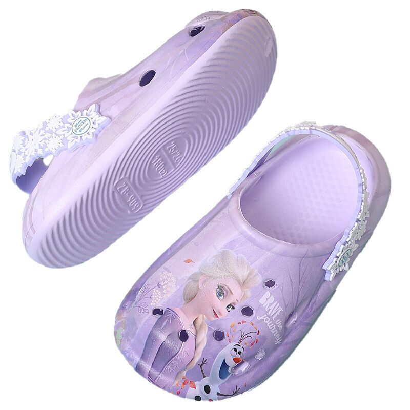 (Pre Order)Princess Crystal Anti-slip Holey Sneakers Girls
