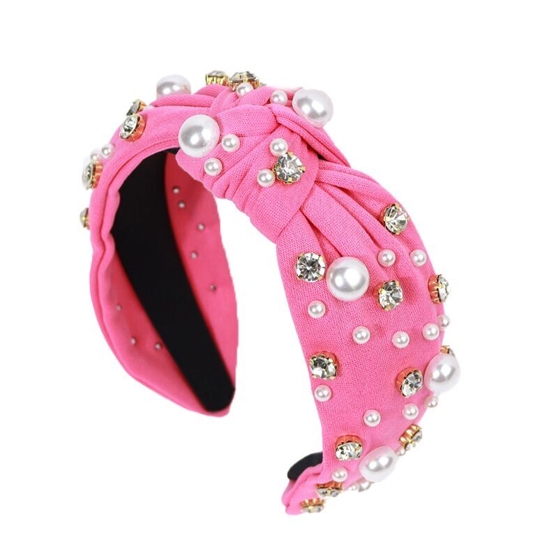 (Pre Order)Stylish Pearl Rhinestone Headband