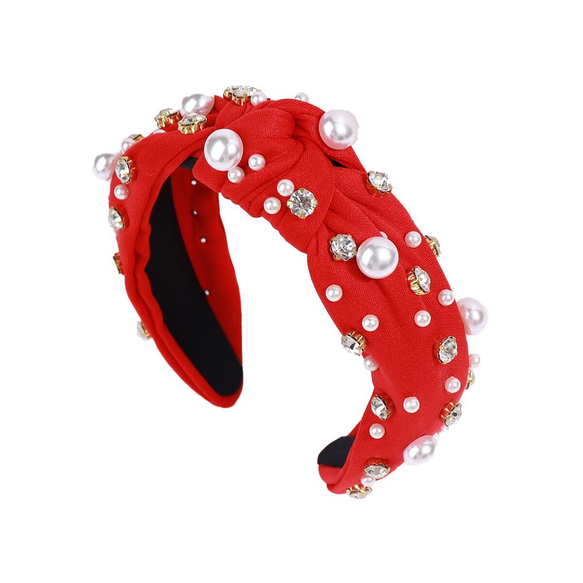 (Pre Order)Stylish Pearl Rhinestone Headband