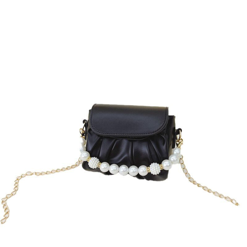 (Pre Order)Girls Pearl Chain Crossbody Bag