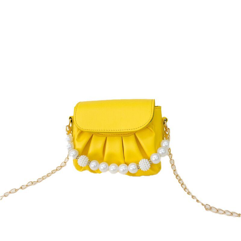 (Pre Order)Girls Pearl Chain Crossbody Bag