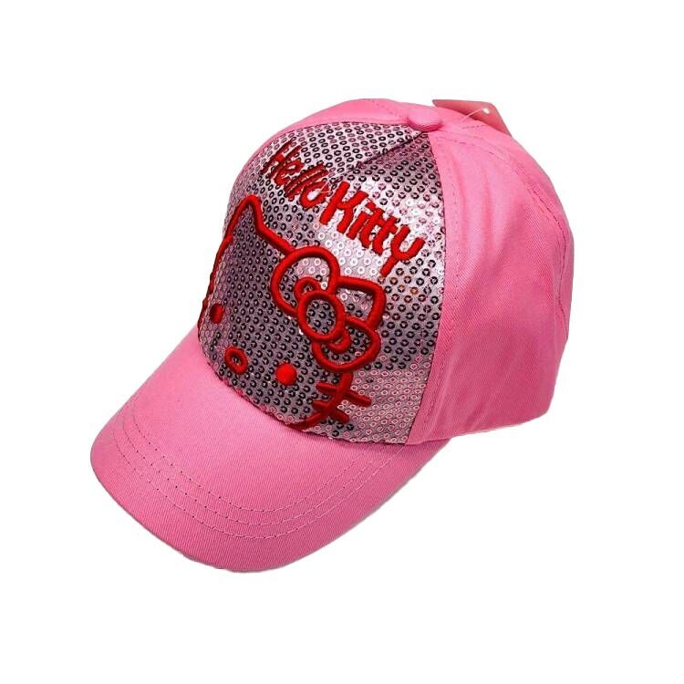 (Pre Order)Kids Pink Cartoon Embroidered Baseball Cap