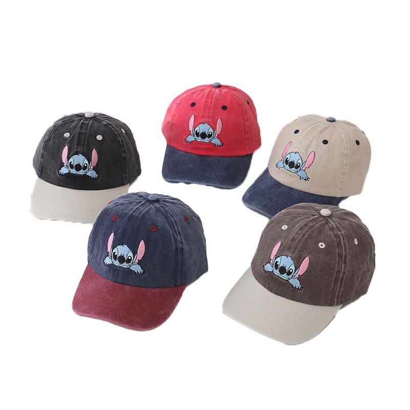 (Pre Order)Kids Cartoon Embroidery Baseball Cap