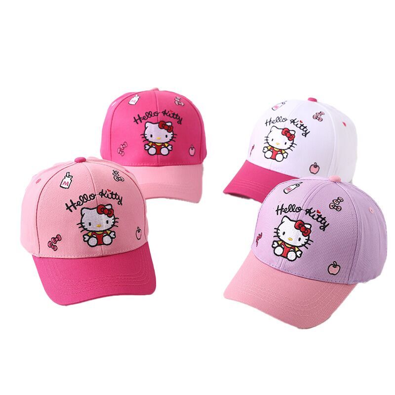 (Pre Order)Kids Cartoon Color Matching Baseball Cap