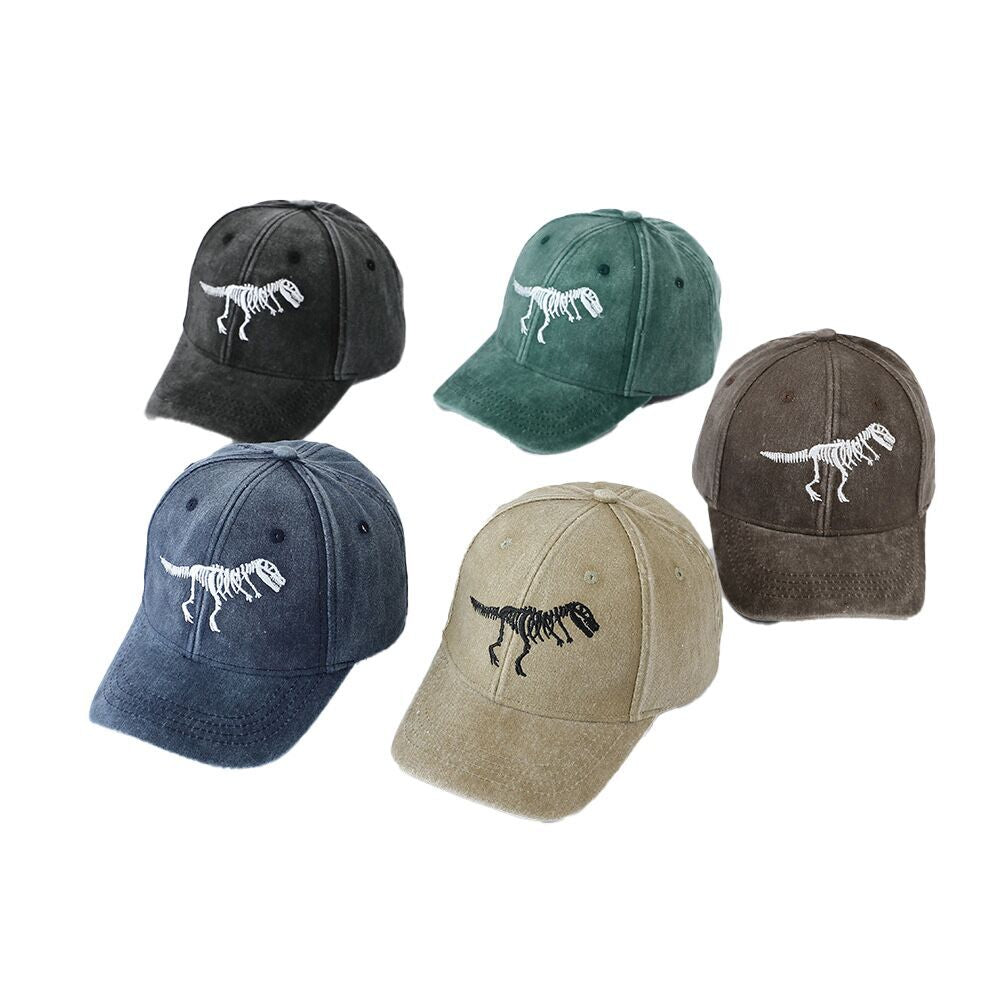 (Pre Order)Kids Dinosaur Embroidered Baseball Cap