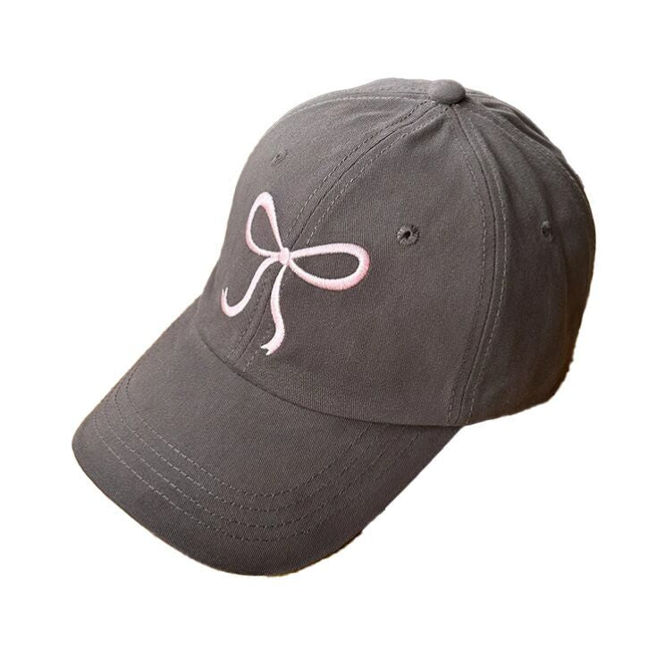 (Pre Order)Adults Bow Embroidery Baseball Cap