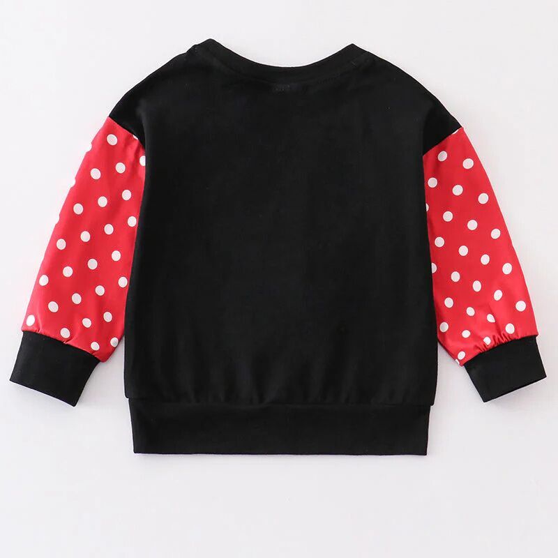 (In Stock G28-04-03)Girls Fall Cartoon Chenille Patches Top