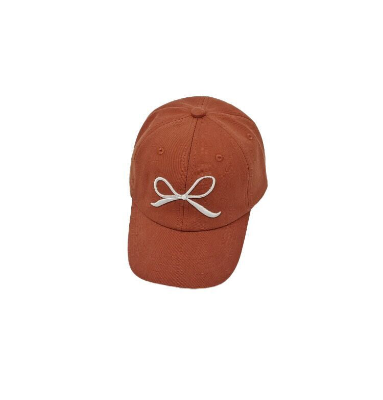 (Pre Order)Kids Bow Embroidery Baseball Cap