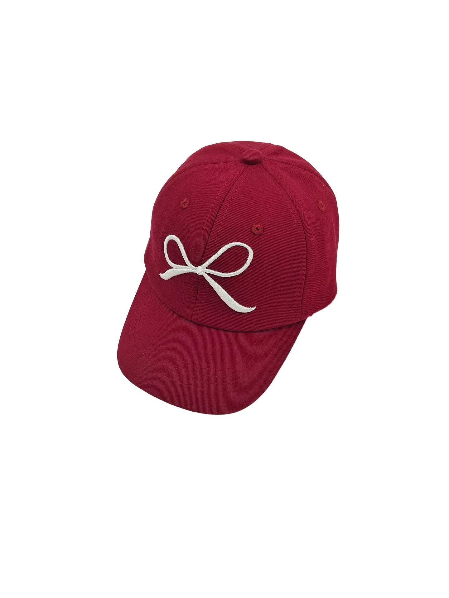 (Pre Order)Kids Bow Embroidery Baseball Cap