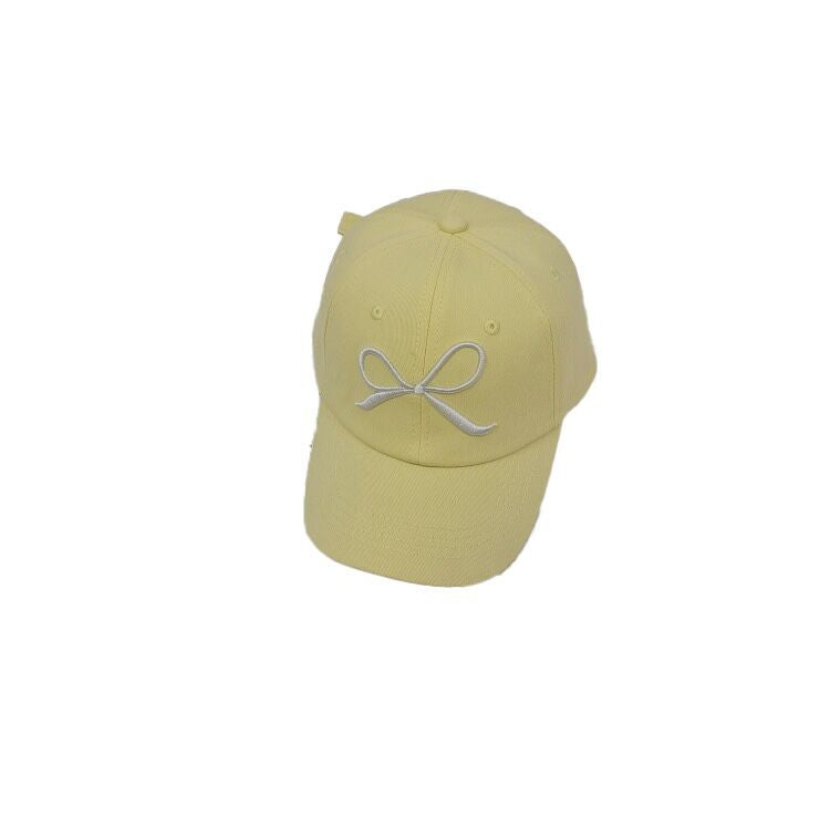 (Pre Order)Kids Bow Embroidery Baseball Cap
