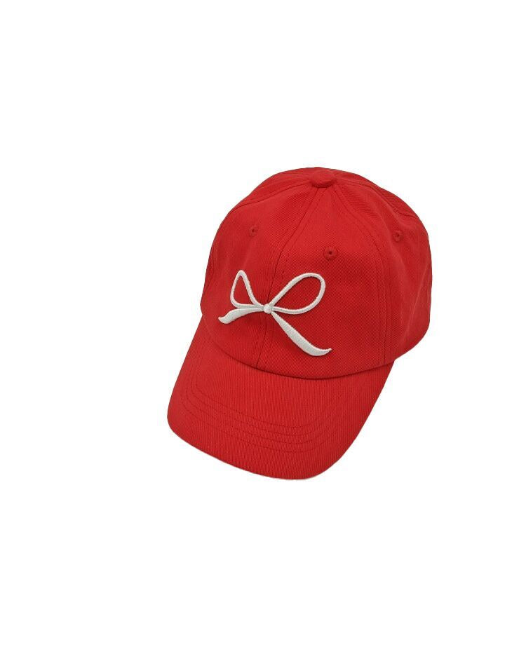 (Pre Order)Kids Bow Embroidery Baseball Cap