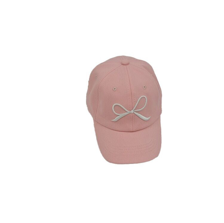 (Pre Order)Kids Bow Embroidery Baseball Cap