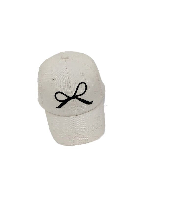 (Pre Order)Kids Bow Embroidery Baseball Cap