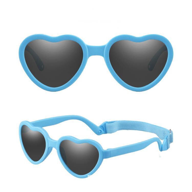 (Pre Order)Kids Heart-shaped Sunglasses With Straps