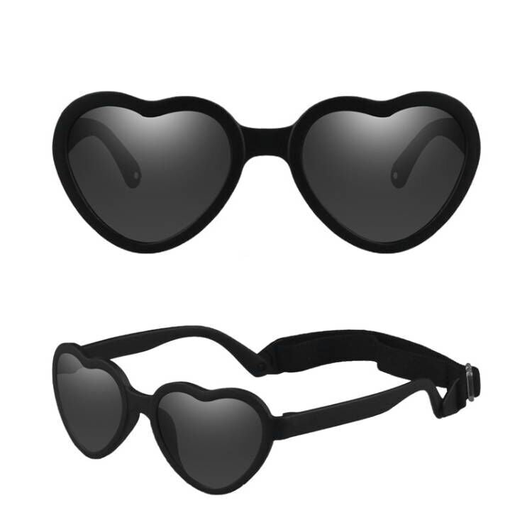 (Pre Order)Kids Heart-shaped Sunglasses With Straps