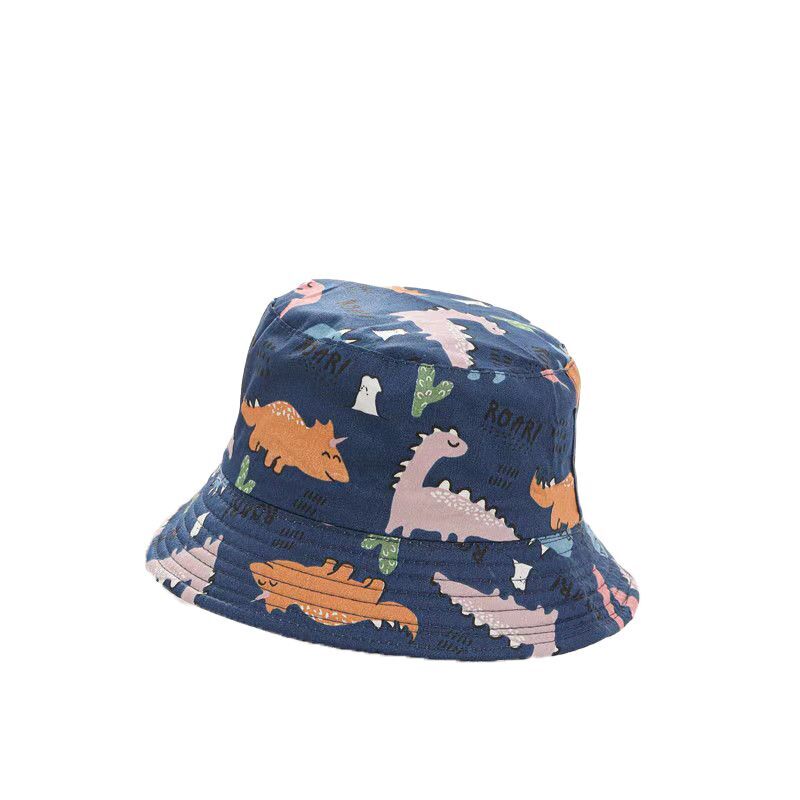 (Pre Order)Kids Cartoon Print Sunscreen Bucket Hat