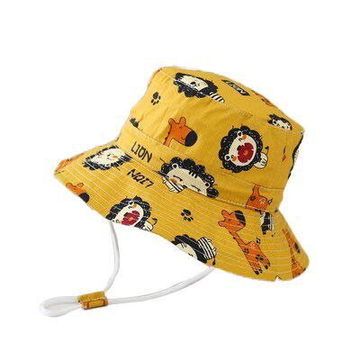 (Pre Order)Kids Cartoon Print Sunscreen Bucket Hat