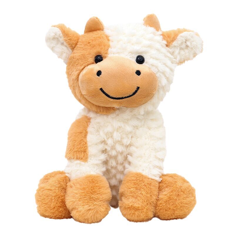 (Pre Order)Kids Standing and Sitting Cow Plush Toy