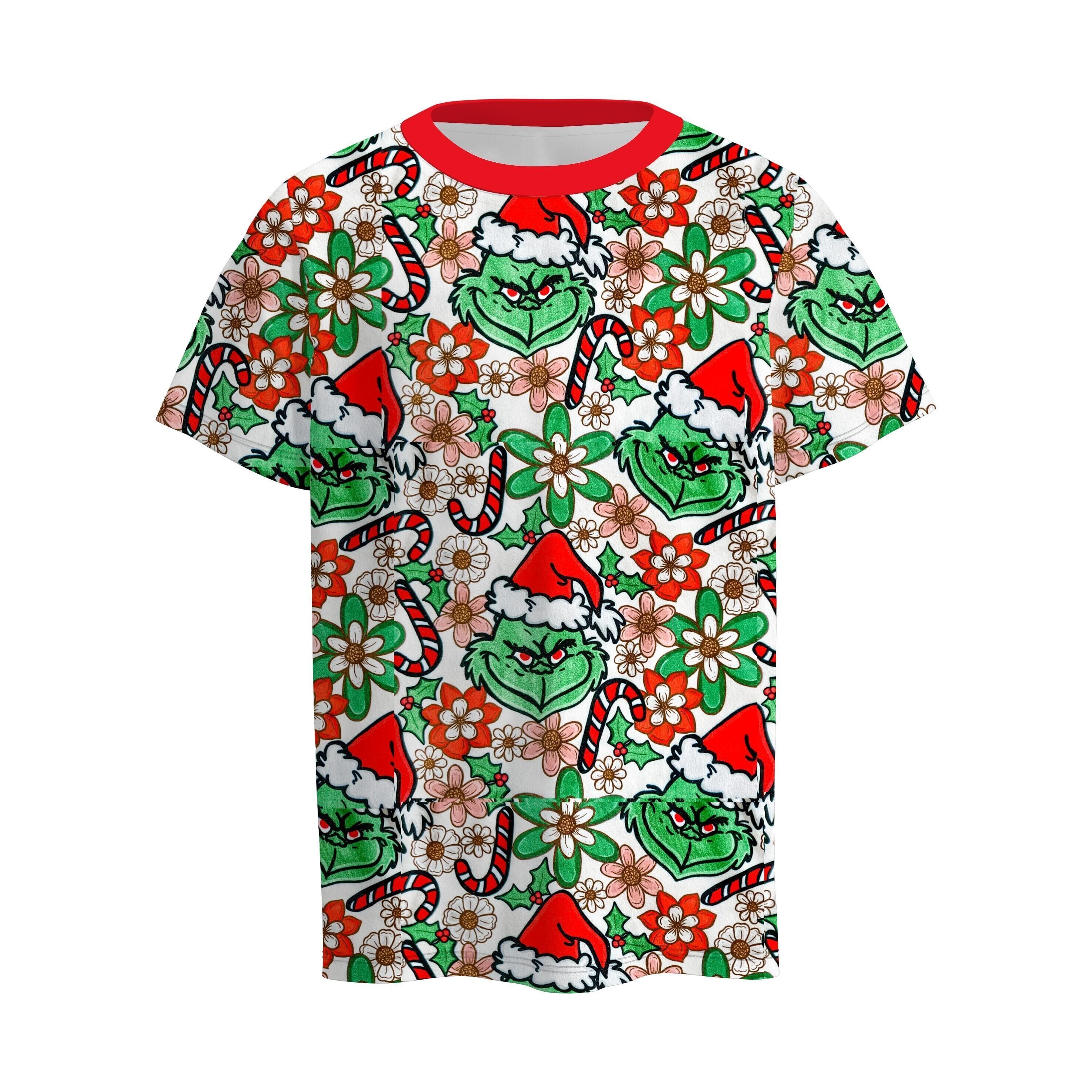 (Pre Order)Boys Christmas Cartoon Print Top