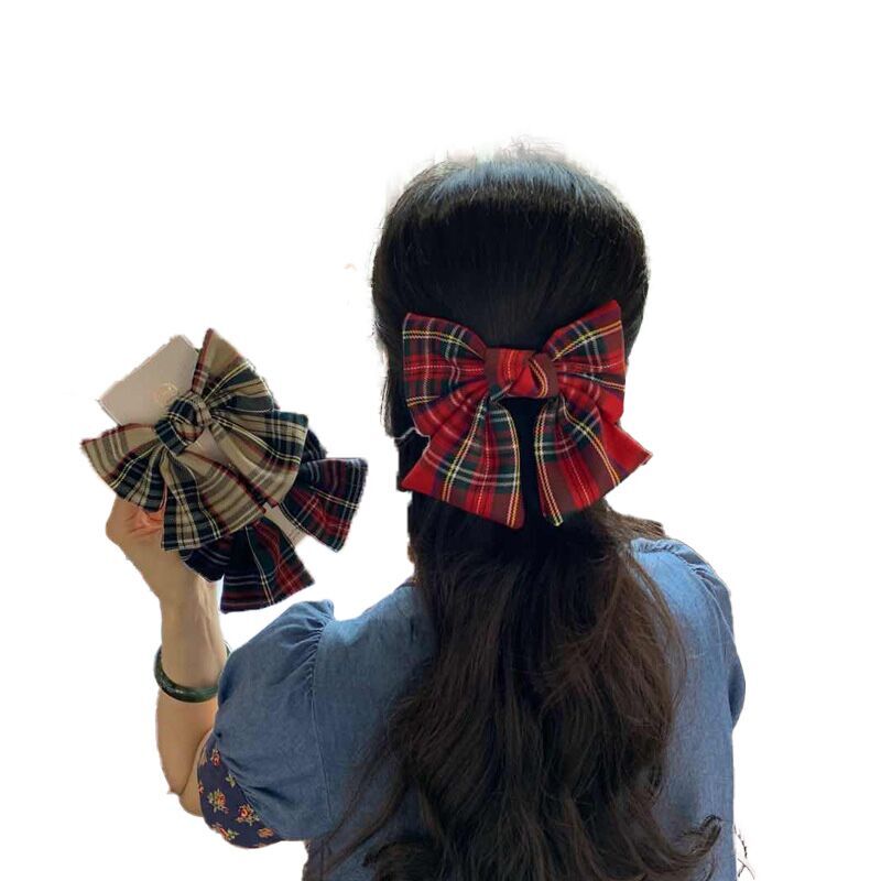 (Pre Order)Plaid Bow Hair Clip