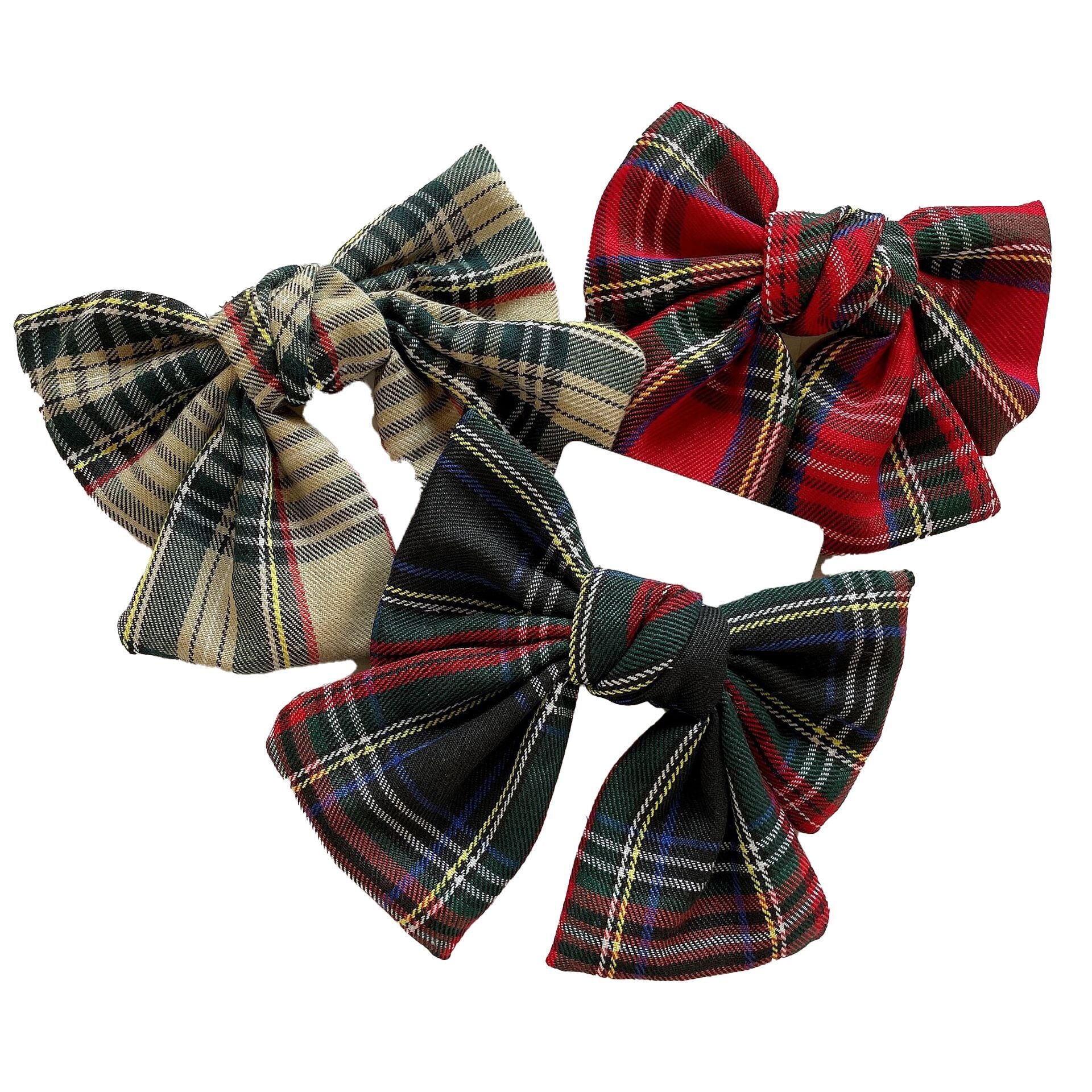 (Pre Order)Plaid Bow Hair Clip