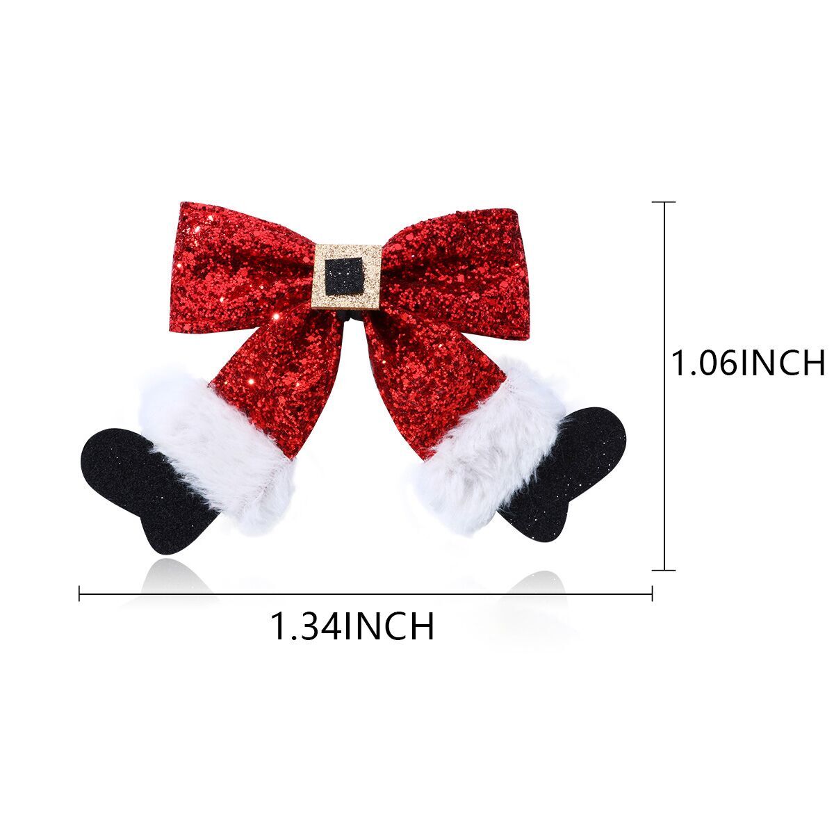(Pre Order)Christmas Bow Socks Bobby Pin