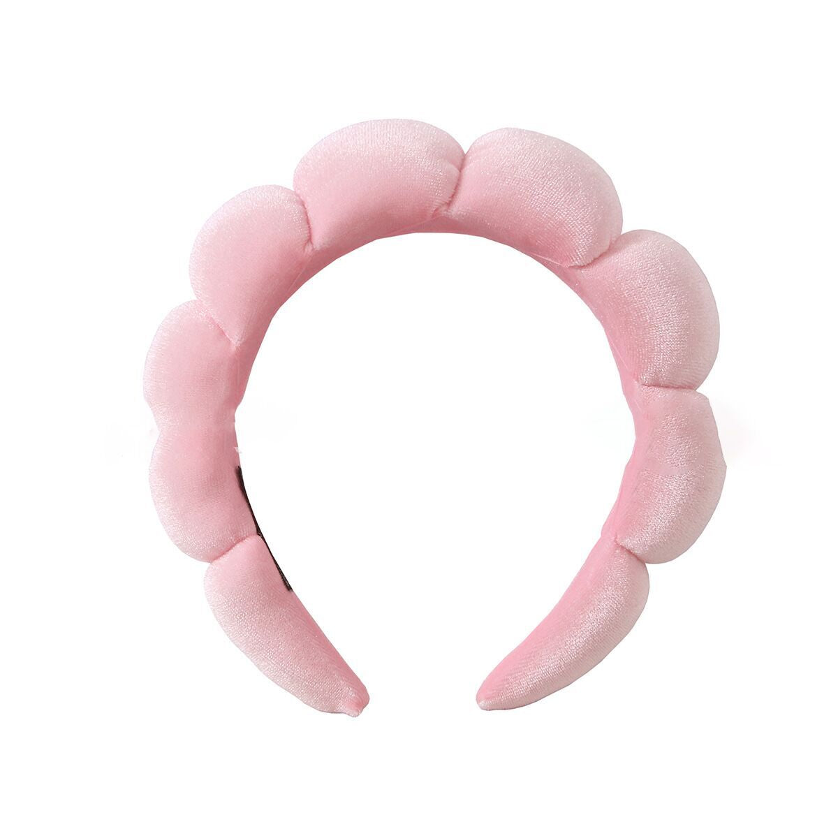 (Pre Order)Sponge Terry Scalloped Headband For Washing Face Makeup