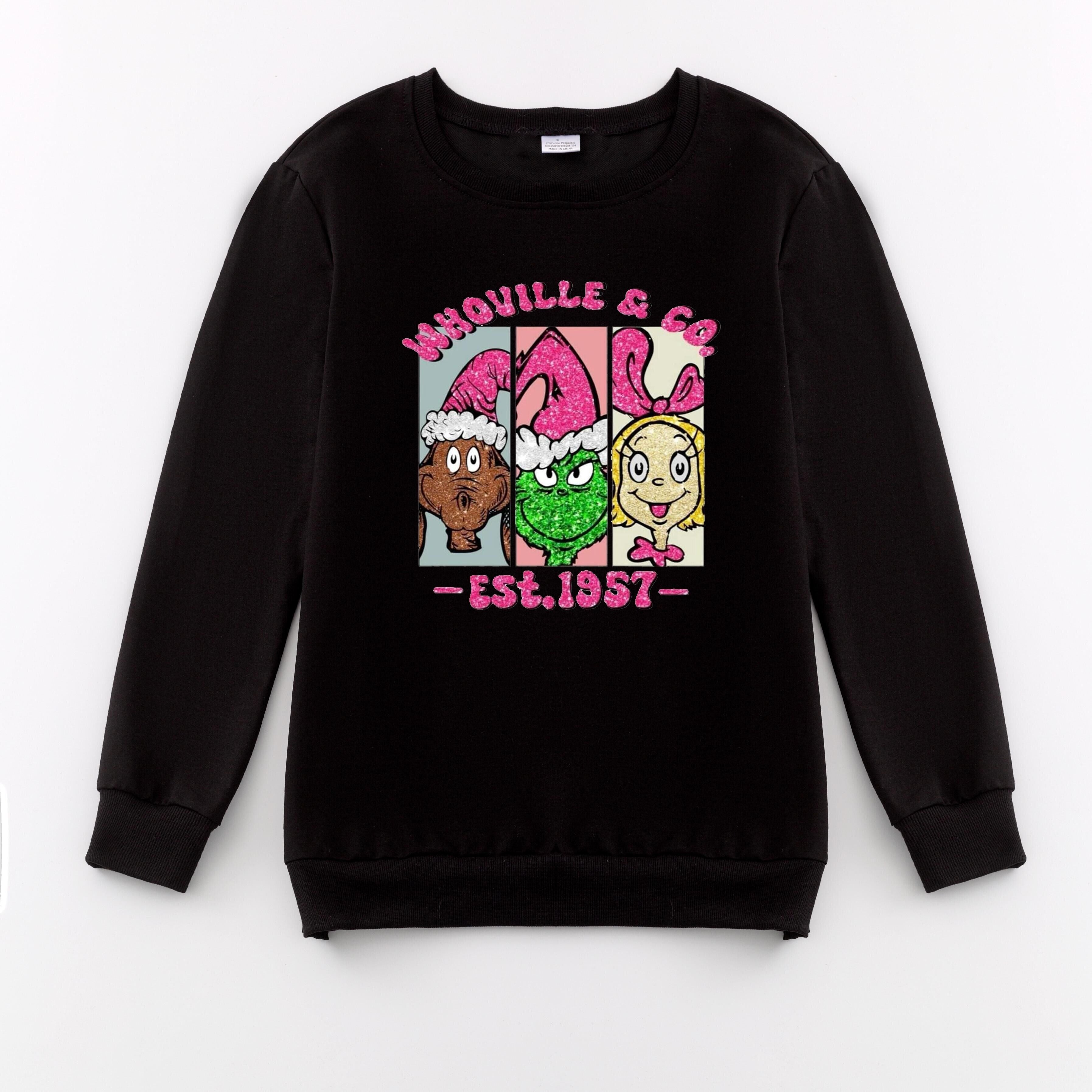 (Pre Order)Adults Christmas Print Sweatshirt