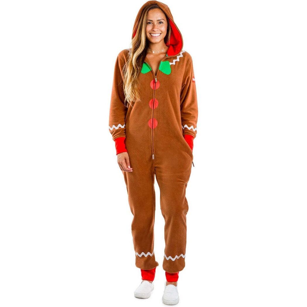 (Pre Order)Family Christmas Gingerbread Man One-piece Home Suit