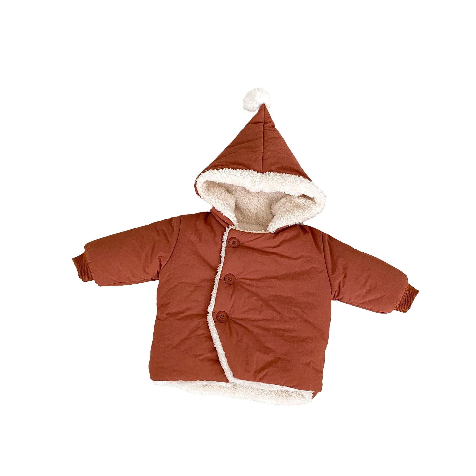 (Pre Order)Girls Padded Warm Hooded Jacket