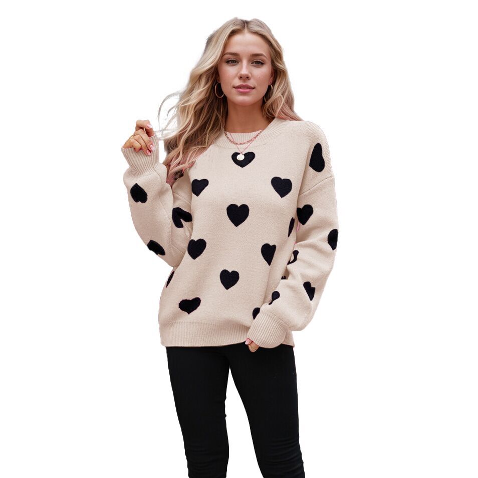 (Pre Order)Adults Valentine's Day Love Jacquard Sweater
