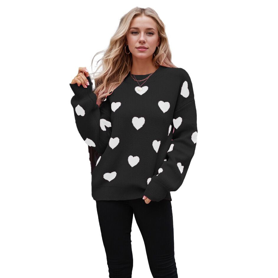 (Pre Order)Adults Valentine's Day Love Jacquard Sweater