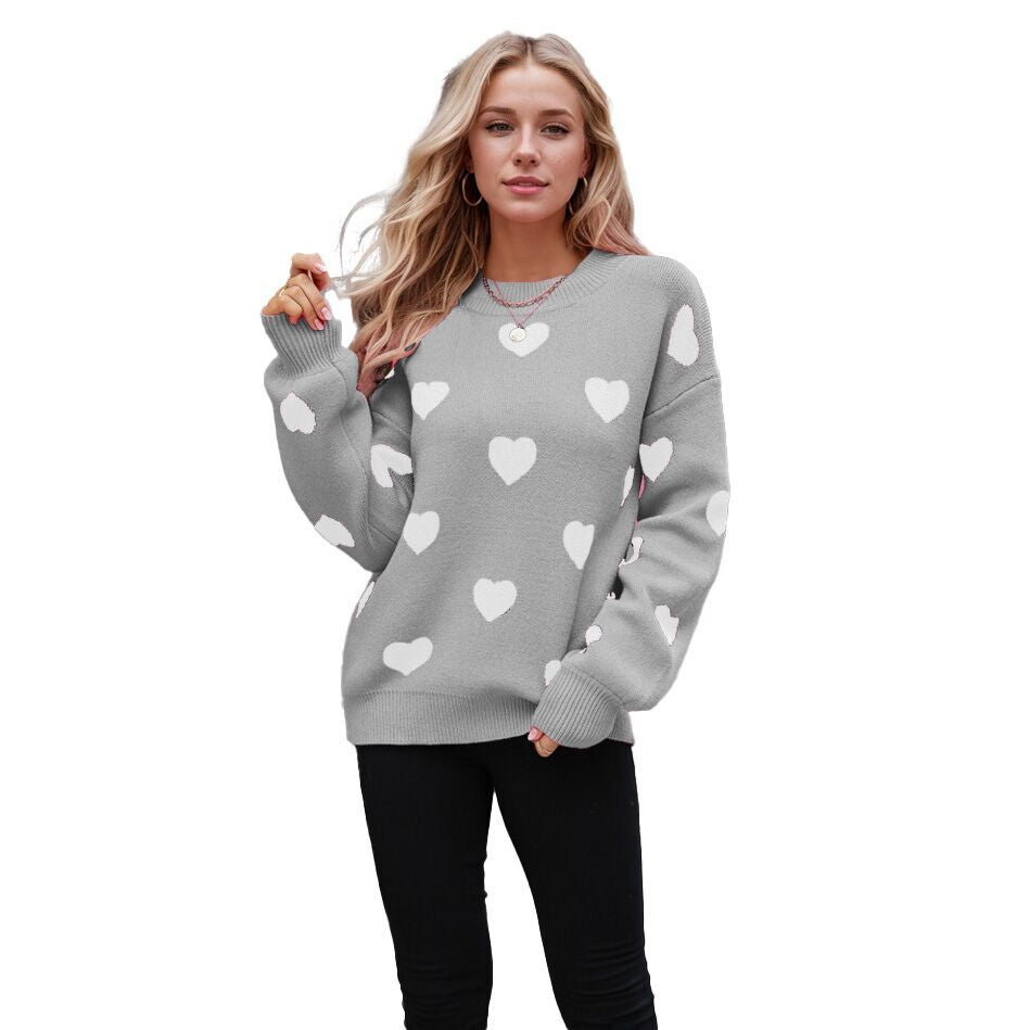 (Pre Order)Adults Valentine's Day Love Jacquard Sweater