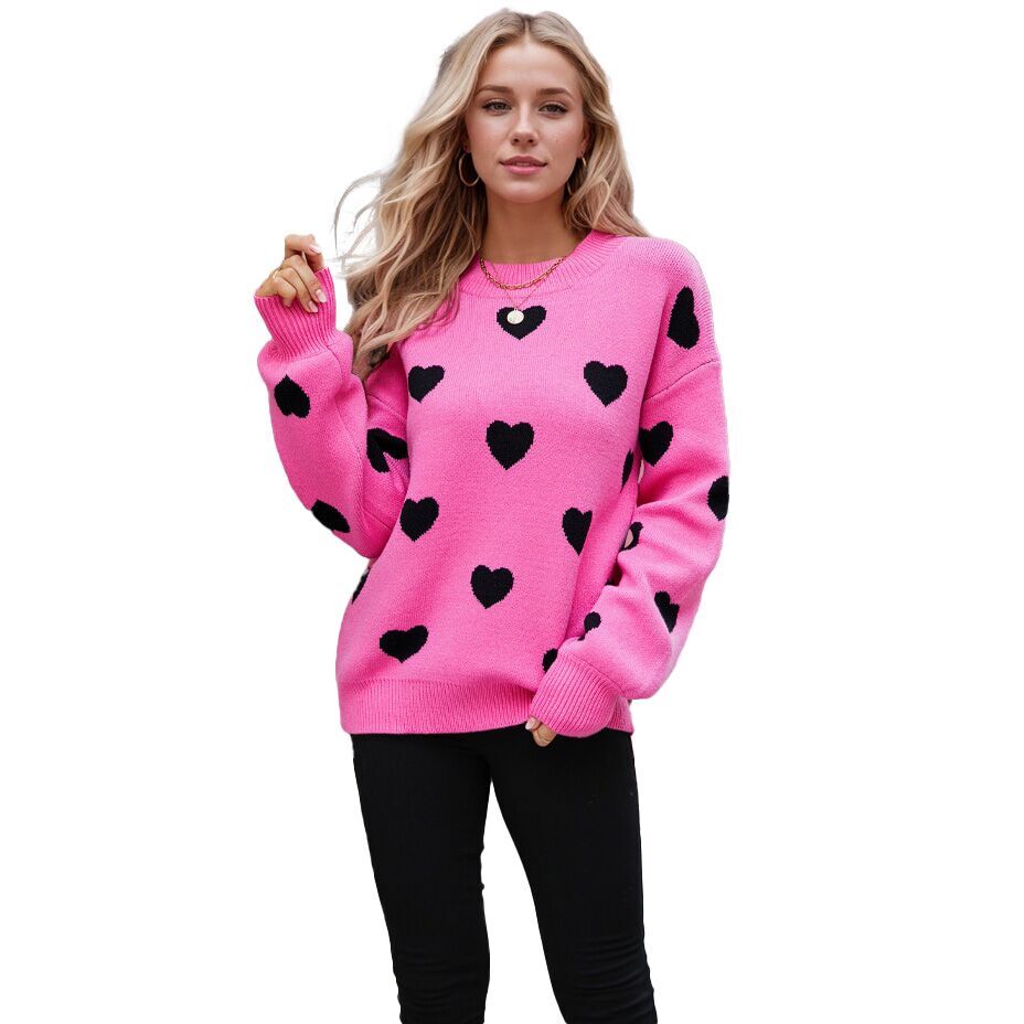 (Pre Order)Adults Valentine's Day Love Jacquard Sweater