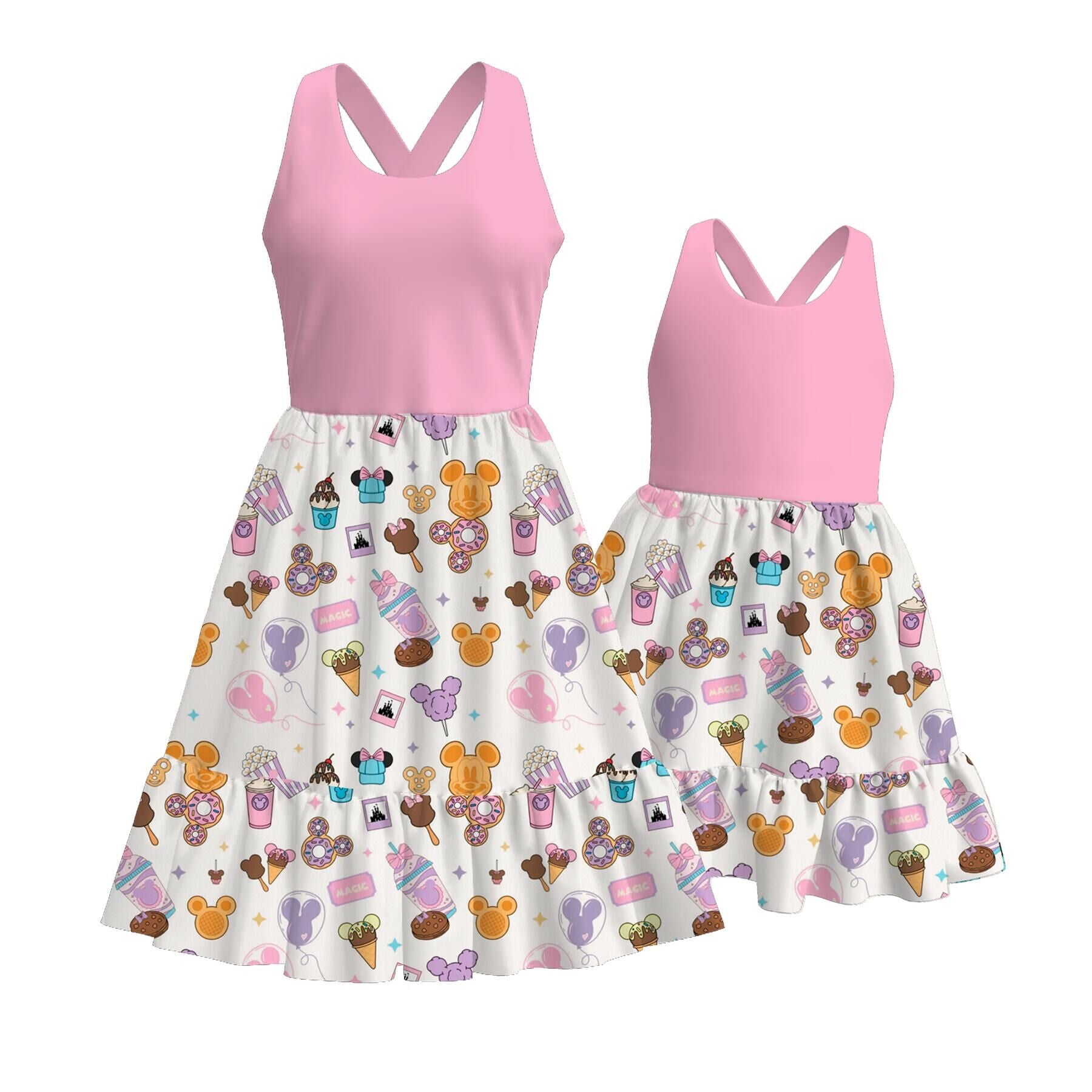 (Pre Order)Mommy and Me Spring & Summer Print Dress
