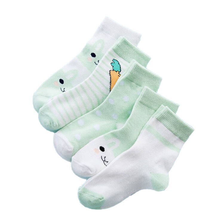 (Pre Order)5 Pairs of Girls Easter Bunny Jacquard Socks