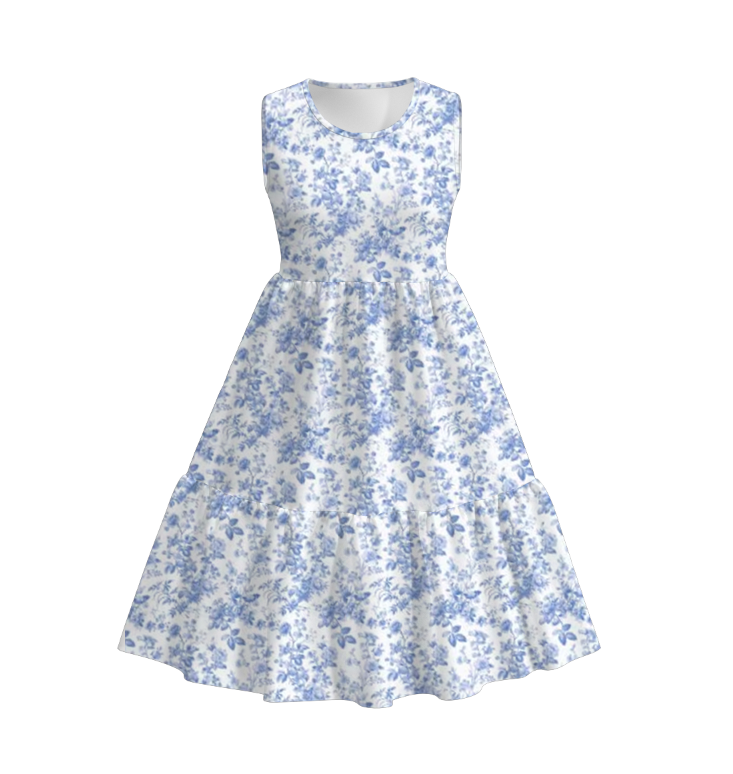 (Pre Order)Adults Spring and Summer Floral Print Dress