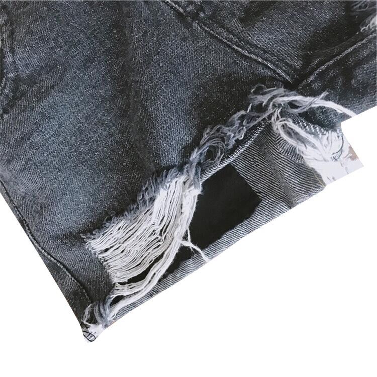 (Pre Order)Girls Stylish Ripped Denim Shorts