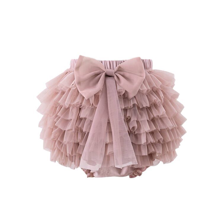 (Pre Order)Toddler Girls Plain Half-length Chiffon Skirt